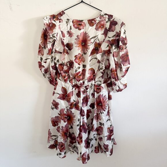 NWT The Kooples Pastel Daisy Floral Satin Dress 2/M - Picture 9 of 9